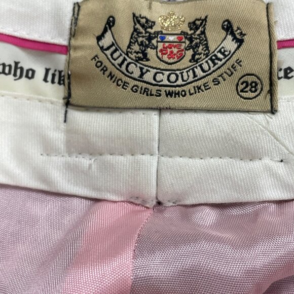 Juicy Couture Women's Black & White Plaid Flared Pants Excellent Size 28 - Picture 7 of 9